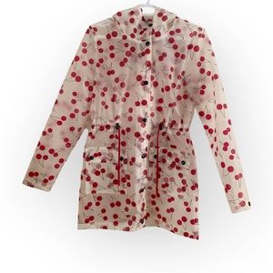 Clear Raincoat w Cherries 🍒 | Only Brand